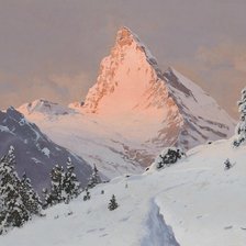 Схема вышивки «Горы Кавказа»