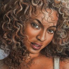 Схема вышивки «девушка»