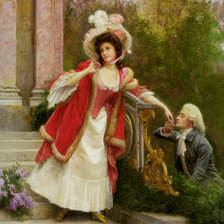 Схема вышивки «флирт»