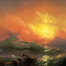 Схема вышивки «Девятый вал Айвазовский»