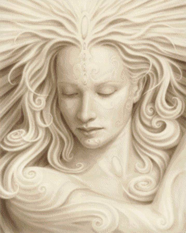 Дева Романо 2 - женщина, девушка, нежность, фентези, дева - предпросмотр