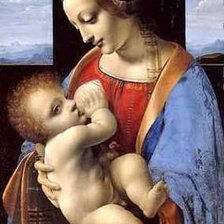 Схема вышивки «Мадонна Литта»