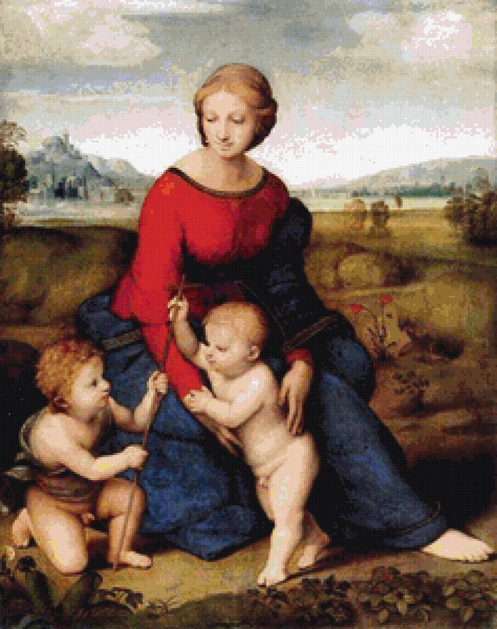 Мадонна Литта - рафаэло, картина, женщина, художник - предпросмотр