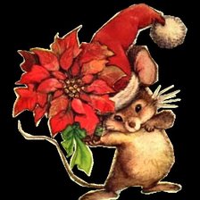 Схема вышивки «Новогодний мышонок»