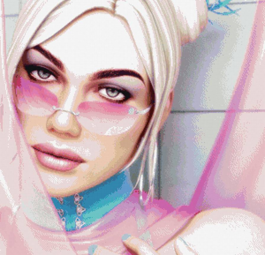 незнакомка в очках - девушка, портрет - предпросмотр