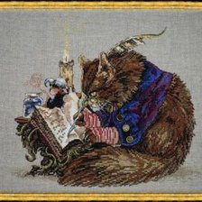 Схема вышивки «кот»