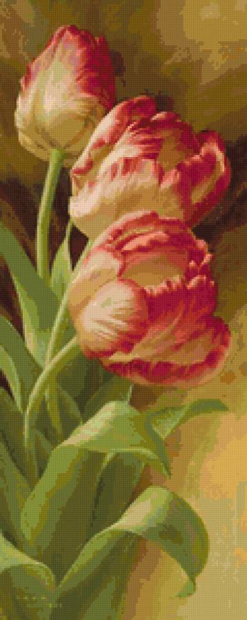 панно тюльпан - тюльпаны, цветы - предпросмотр