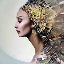 Схема вышивки «Девушка»