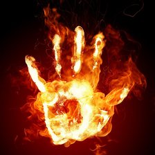 Схема вышивки «Огоннь-ладонь»