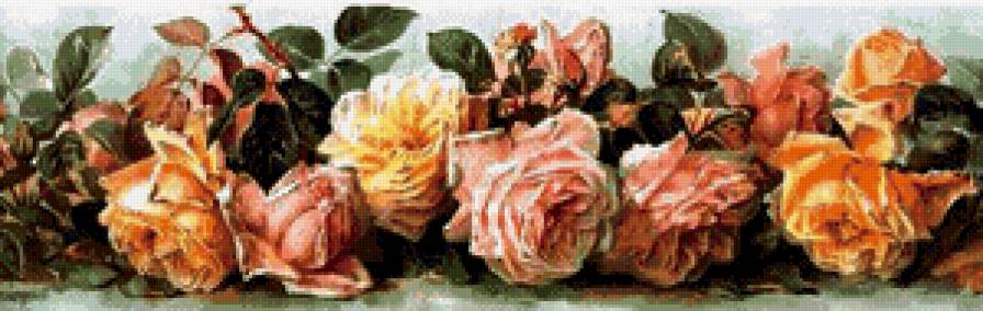 панно розы - цветы - предпросмотр