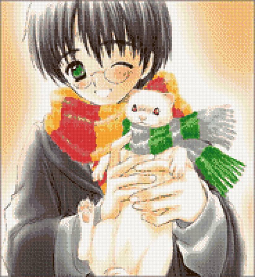 Японский мальчик и хорек - хорьки, хорек, мальчик - предпросмотр