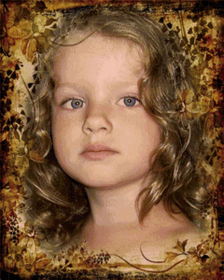 Доченька - дочка, винтаж, портрет - предпросмотр