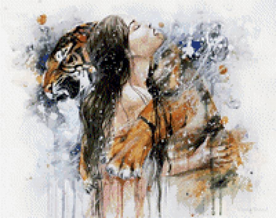 tigr i deva - deva, tigr - предпросмотр