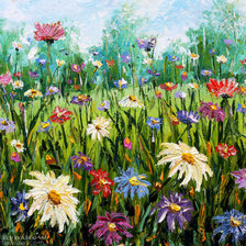 Схема вышивки «полевые цветы»