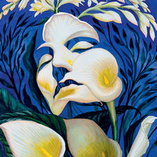 Схема вышивки «Иллюзия цветов 2»