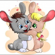 Схема вышивки «ослики»