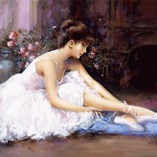 Схема вышивки «балерина»