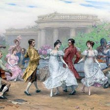 Схема вышивки «танцы»