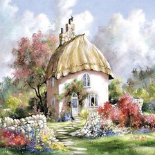 Схема вышивки «Сказочный домик!»