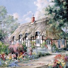 Схема вышивки «Домик»