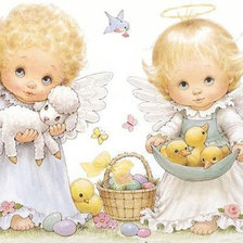 Схема вышивки «Ангелочки»