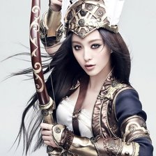 Схема вышивки «воительница»