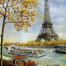 Схема вышивки «париж»