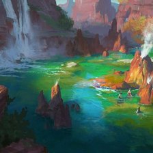 Схема вышивки «Пейзаж»