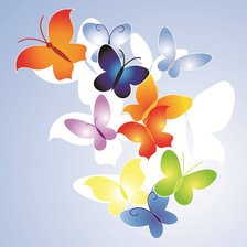 Схема вышивки «бабочки»