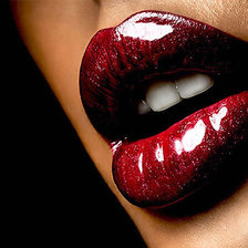 Схема вышивки «Губы»