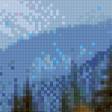 Предпросмотр схемы вышивки «горный пейзаж» (№770356)