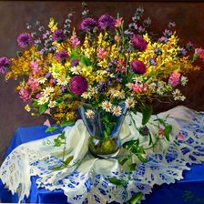 Схема вышивки «полевые цветы»