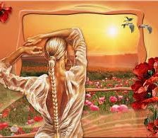 Схема вышивки «дева»