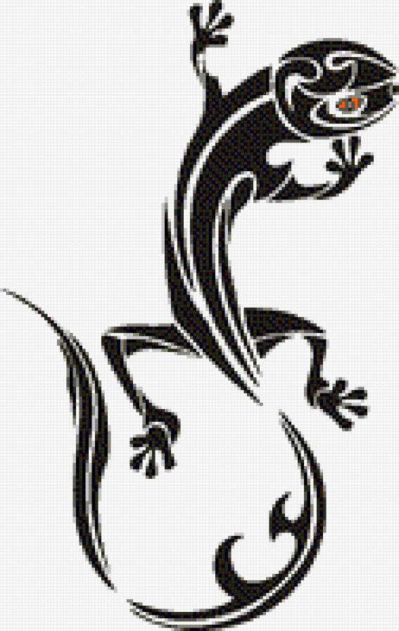 саламандра ч/б - предпросмотр