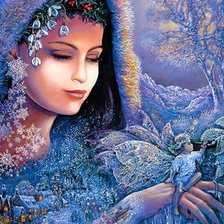 Схема вышивки «зима»