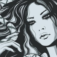 Схема вышивки «грусть»