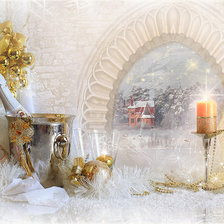 Схема вышивки «новогодний натюрморт»