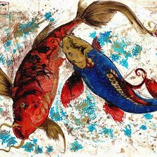 Схема вышивки «2 Карпа»