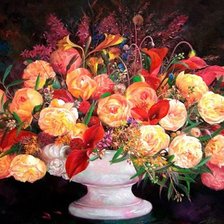 Схема вышивки «букет»