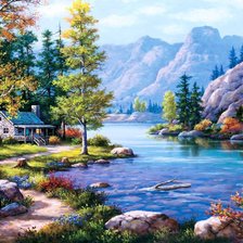 Схема вышивки «Рай на земле»