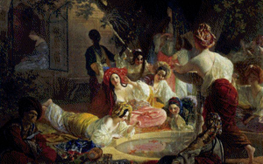 По картине художника - люди, пир, отдых - предпросмотр