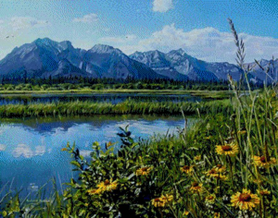 Утро на пруду - предпросмотр