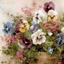 Схема вышивки «цветочки»