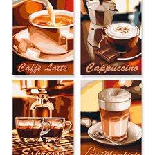 Схема вышивки «кофе»