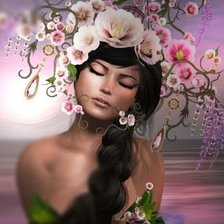 Схема вышивки «женский образ»