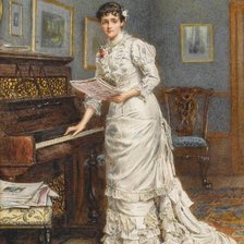 Схема вышивки «музыкальный вечер»