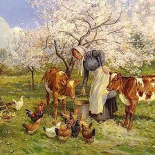 Схема вышивки «сельские мотивы»