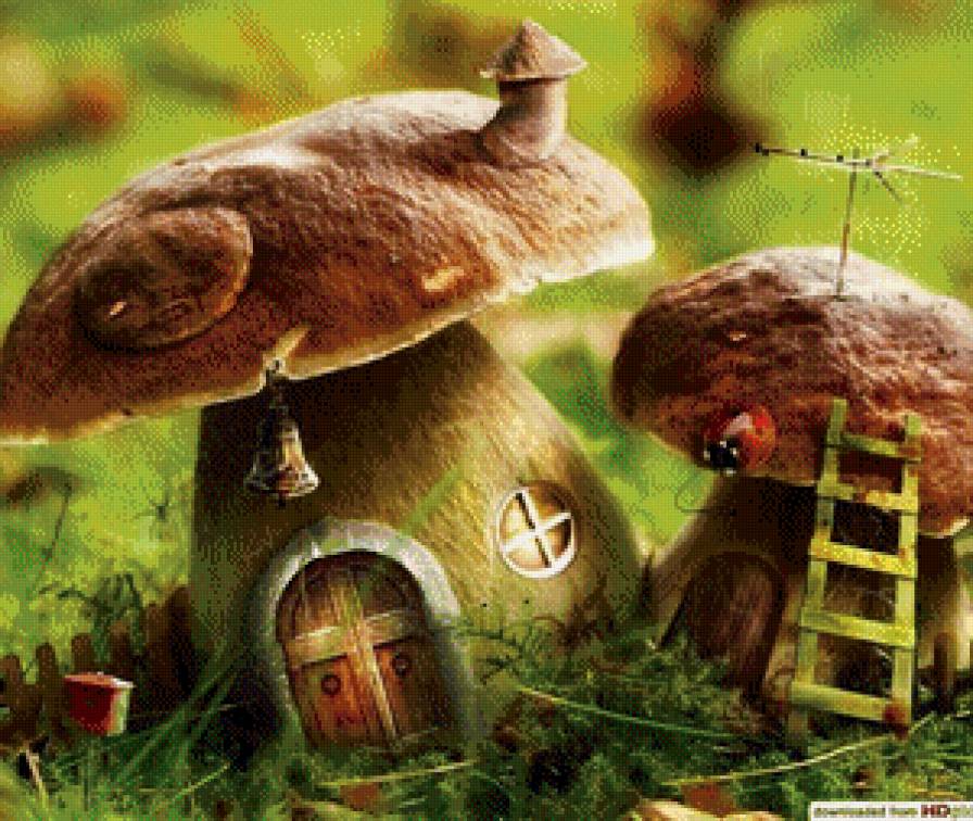 сказочные грибы 1 - природа, лето - предпросмотр