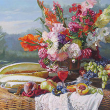 Схема вышивки «натюрморт»