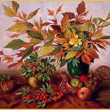 Схема вышивки «осенний натюрморт»